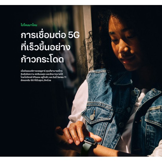 สมาร์ทวอทช์ Wristband&SmartWatch Apple Watch Series11 46mm (Black) สามารถออกใบกำกับภาษีได้
