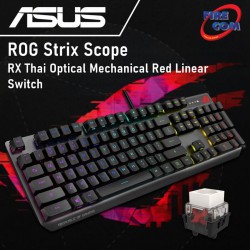 (KEYBOARD)Asus ROG Strix Scope RX Thai Optical Mechanical Red Linear Switch
