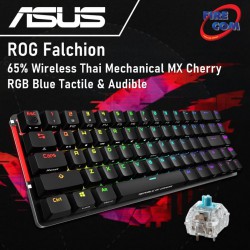 (KEYBOARD)Asus ROG Falchion 65% Wireless Thai Mechanical MX Cherry RGB Blue Tactile & Audible