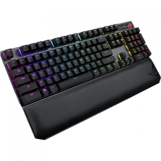 KEYBOARD ASUS ROG STRIX SCOPE NX WIRELESS DELUXE (BLACK) (ROG NX RED SWITCH - RGB - EN/TH) (90MP02I6-BKLA00) สามารถออกใบกำกับภาษีได้