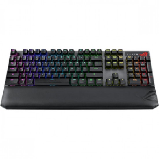 KEYBOARD ASUS ROG STRIX SCOPE NX WIRELESS DELUXE (BLACK) (ROG NX RED SWITCH - RGB - EN/TH) (90MP02I6-BKLA00) สามารถออกใบกำกับภาษีได้