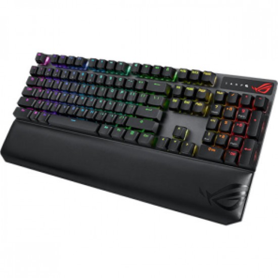 KEYBOARD ASUS ROG STRIX SCOPE NX WIRELESS DELUXE (BLACK) (ROG NX RED SWITCH - RGB - EN/TH) (90MP02I6-BKLA00) สามารถออกใบกำกับภาษีได้