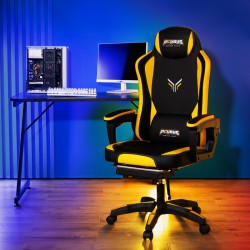 เก้าอี้คอมพิวเตอร์ Deli DLI-E4936 (Black/Yellow) Gaming Chair สามารถออกใบกำกับภาษีได้
