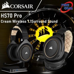 (HEADSET)Corsair HS70 Pro Cream Wireless 7.1Surround Sound