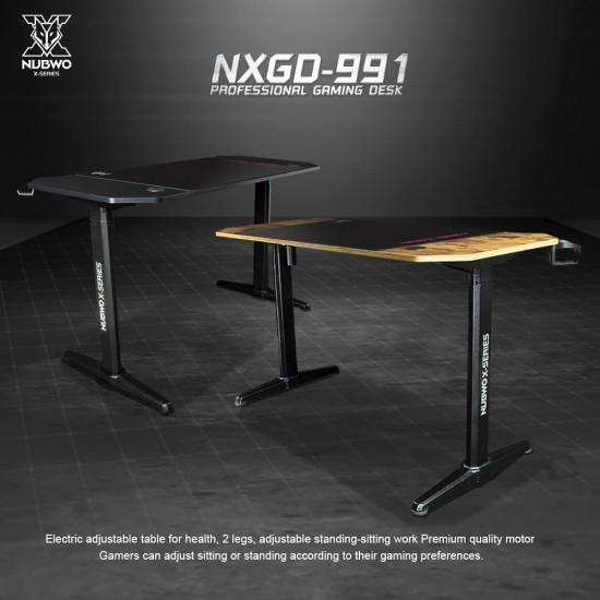 (GAMING DESK) โต๊ะ Nubwo NXGD-991 Wood Gaming Desk (23606) สามารถออกใบกำกับภาษีได้