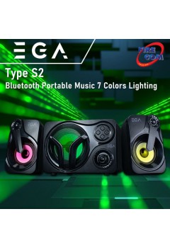 (SPEAKER) EGA Type S2 Bluetooth Portable Music 7 Colors Lighting