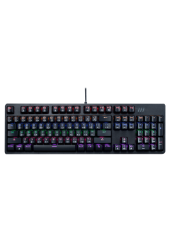 (KEYBOARD) EGA Type K3 Black Rainbow Lighting Mechanical Switch Gaming Blue Switch