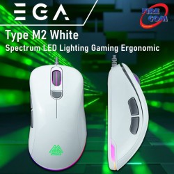 (Mouse) EGA Type M2 White Spectrum LED Lighting Gaming Ergonomic