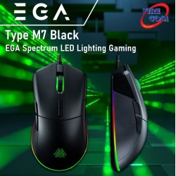 (Mouse) EGA Type M7 Black EGA Spectrum LED Lighting Gaming