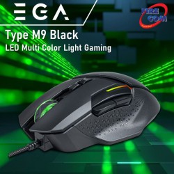 (Mouse) EGA Type M9 Black LED Multi Color Light Gaming
