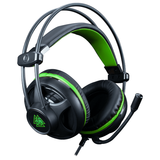(HEADSET) EGA Type H5 Black & Green 5.1 Surround Sound Gaming