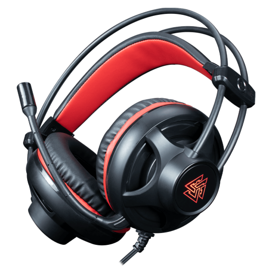 (HEADSET) EGA Type H5 Black & Red 5.1 Surround Sound Gaming