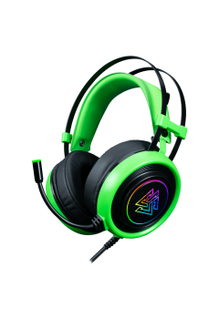 (HEADSET) EGA Type H3 Green Virtual7.1 Software Spectrum LED Lighting