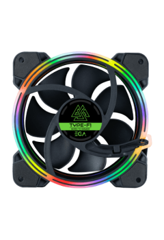 (FANCASE) EGA Type F1 120mm Fan Multicolor Lighting 4-pin Molex