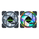 (FANCASE) EGA Type F2 RGB Dual Light 120mm Fan Multicolor