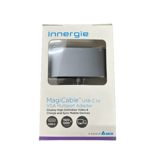 ADAPTOR USB Innergie MagiCable USB-C To VGA+USB+USB-C (AD-GR-2772S719)  สามารถออกใบกำกับภาษีได้