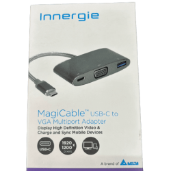 ADAPTOR USB Innergie MagiCable USB-C To VGA+USB+USB-C (AD-GR-2772S719)  สามารถออกใบกำกับภาษีได้