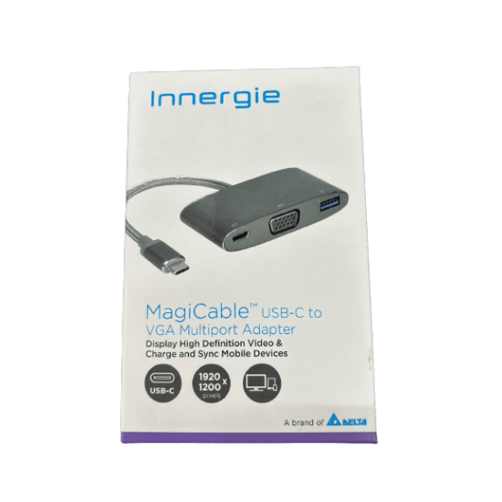 ADAPTOR USB Innergie MagiCable USB-C To VGA+USB+USB-C (AD-GR-2772S719)  สามารถออกใบกำกับภาษีได้