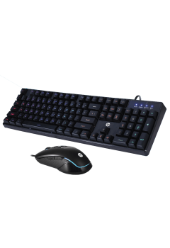 (KEYBOARD&MOUSE) HP KM200 Rainbow LED Lighting Optical Gaming