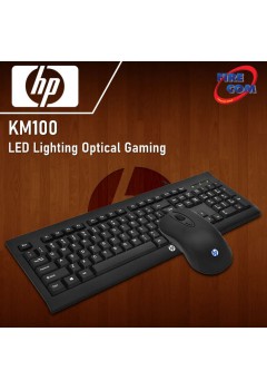 (KEYBOARD&MOUSE) HP KM100 LED Lighting Optical Gaming