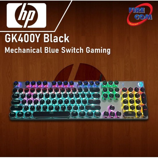 (KEYBOARD) HP GK400Y Black Mechanical Blue Switch Gaming