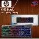(KEYBOARD) HP K100 Black LED Lighting Gaming