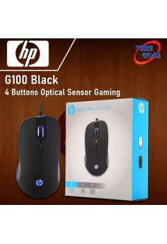 (Mouse)HP G100 Black 4 Buttons Optical Sensor Gaming