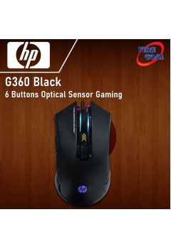 (Mouse)HP G360 Black 6 Buttons Optical Sensor Gaming