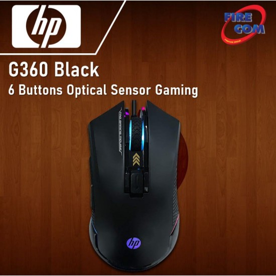 (Mouse)HP G360 Black 6 Buttons Optical Sensor Gaming