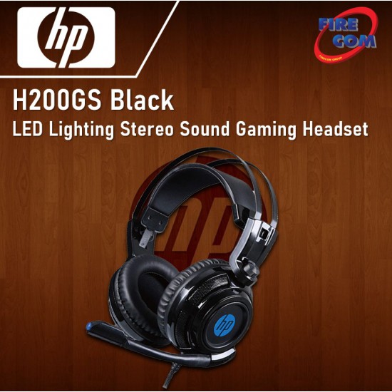(HEADSET)HP H200GS Black LED Lighting Stereo Sound Gaming Headset