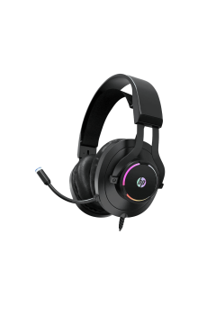(HEADSET)HP H360 Black Cool Lighting Stereo Sound Gaming Headset