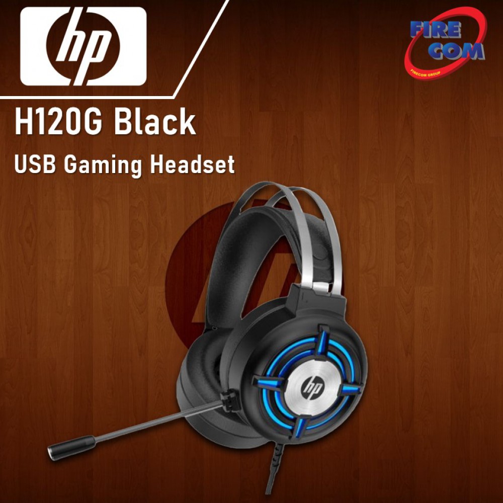 (HEADSET)HP H120G Black USB Gaming Headset