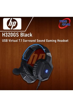 (HEADSET)HP H320GS BlackUSB Virtual 7.1 Surround Sound Gaming Headset