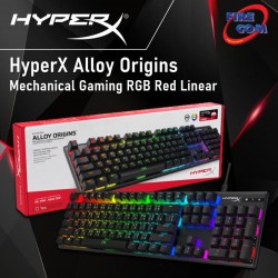 (KEYBOARD)Kingston HyperX Alloy Origins Mechanical Gaming RGB Red Linear