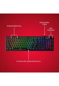 คีย์บอร์ด Kingston HyperX Alloy Origins Mechanical RGB Red Linear(HX-KB7RDX-US) สามารถออกใบกำกับภาษีได้