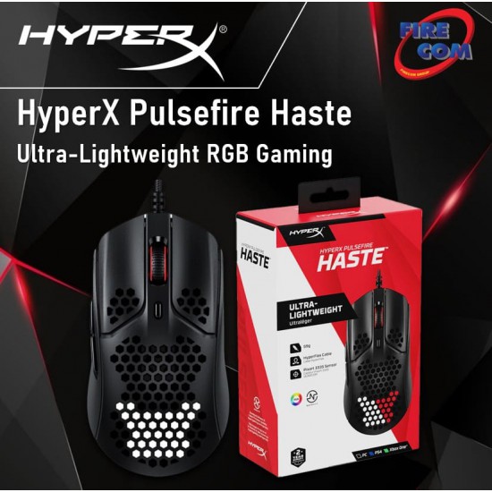 (Mouse)KINGSTON HyperX Pulsefire Haste Ultra-Lightweight RGB Gaming