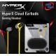 (HEADSET)Kingston HyperX Cloud Earbuds Yellow Gaming Headset