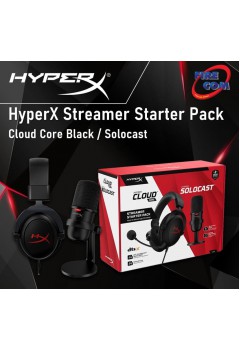 (HEADSET)KINGSTON HyperX Streamer Starter Pack Cloud Core Black / Solocast
