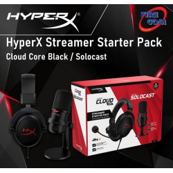 (HEADSET)KINGSTON HyperX Streamer Starter Pack Cloud Core Black / Solocast