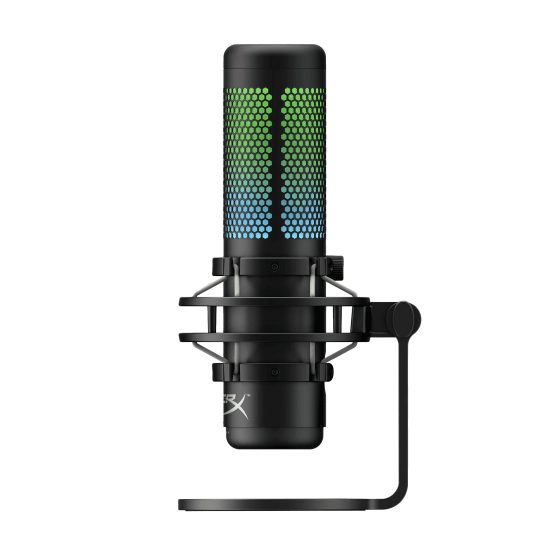 (MICROPHONE)KINGSTON HYPERX QuadCast S USB RGB Lighting Anti-Vibration Shock Mount Stanalone