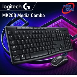 (KEYBOARD&MOUSE)Logitech MK200 Media Combo