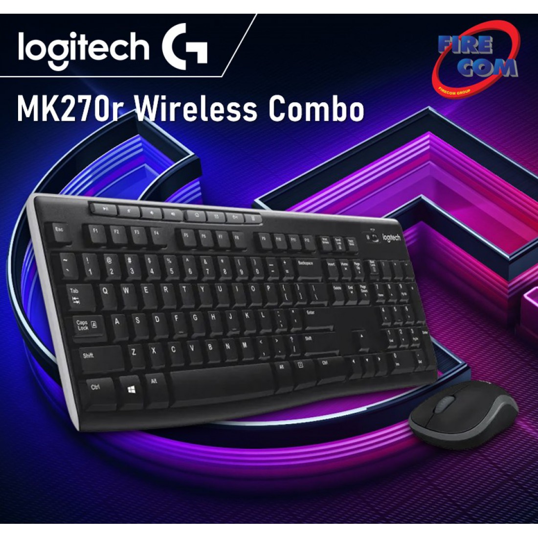 Wireless Keyboard Mouse Logitech Mk270r