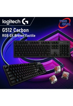 (KEYBOARD) Logitech G512 Carbon RGB GX Brown Tactile