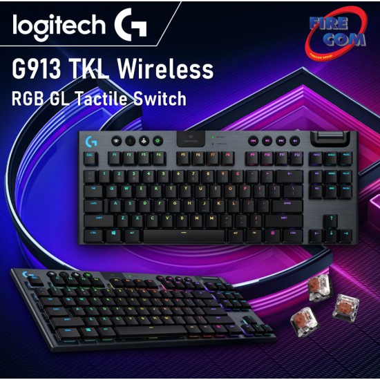 (KEYBOARD) Logitech G913 TKL Wireless RGB GL Tactile Switch