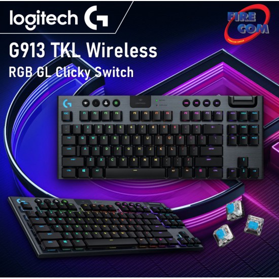 (KEYBOARD) Logitech G913 TKL Wireless RGB GL Clicky Switch