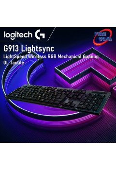 (KEYBOARD) Logitech G913 Lightsync LightSpeed Wireless RGB Mechanical Gaming GL Tactile