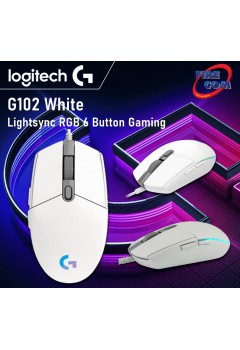 (Mouse)Logitech G102 White Lightsync RGB 6 Button Gaming