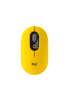 (Mouse)Logitech POP Mouse BlastYellow Bluetooth with emoji software The Studio Series