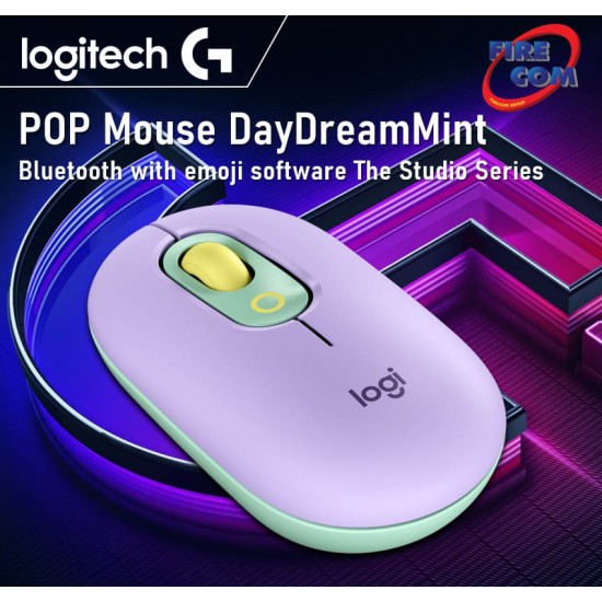 (Mouse)Logitech POP Mouse DayDreamMint Bluetooth with emoji software The Studio Series