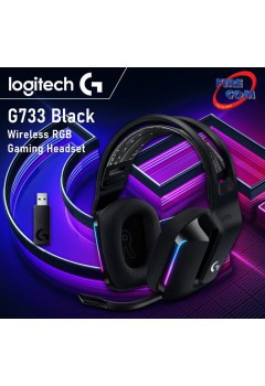 (HEADSET)Logitech G733 Black Wireless RGB Gaming Headset